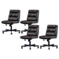 Armless Office Chair Conference Chair with Wheels for Living Room Home