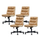 Armless Office Chair Conference Chair with Wheels for Living Room Home