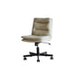 Armless Office Chair Conference Chair with Wheels for Living Room Home