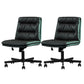 Armless Office Chair Conference Chair with Wheels for Living Room Home