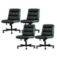 Armless Office Chair Conference Chair with Wheels for Living Room Home