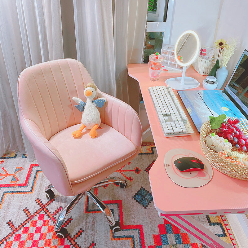 Modern Office Chair No Distressing Ergonomic Adjustable Seat Height Chair with Wheels