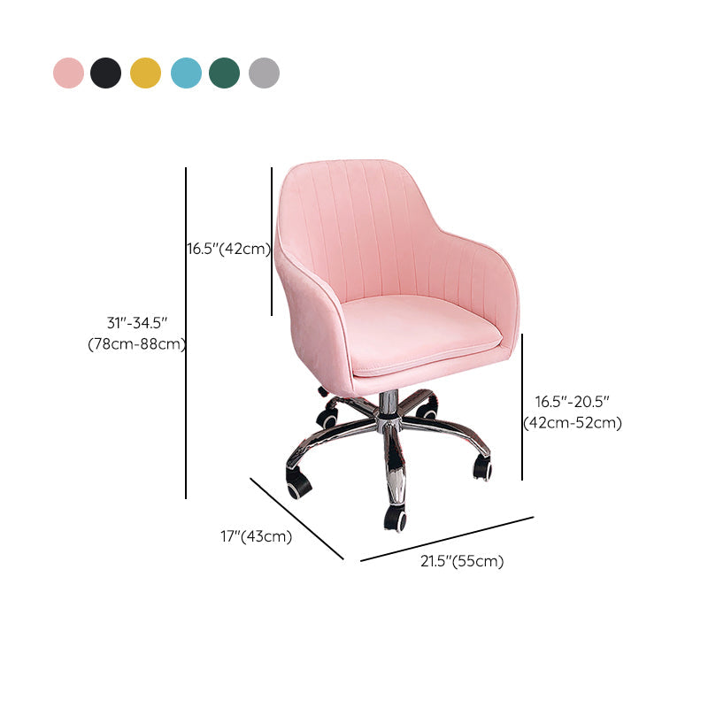Modern Office Chair No Distressing Ergonomic Adjustable Seat Height Chair with Wheels