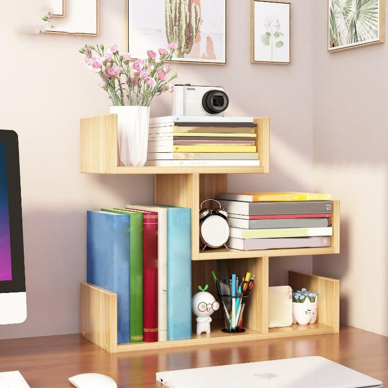 Libreria in legno ingegnerizzato in ingegnerizzato in ingegnerizzato in stile moderno con mensole con scaffali