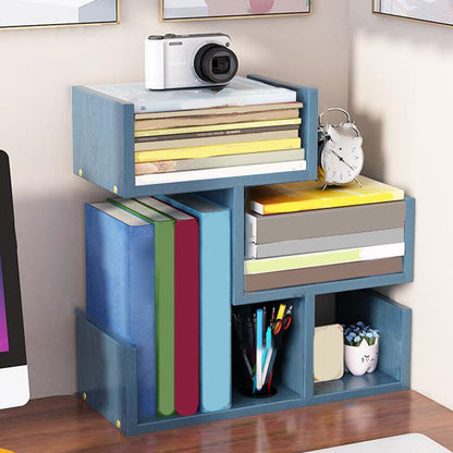 Libreria in legno ingegnerizzato in ingegnerizzato in ingegnerizzato in stile moderno con mensole con scaffali