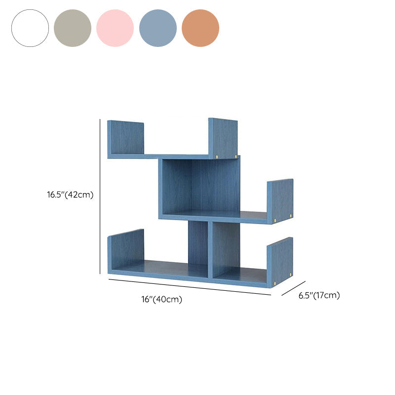 Libreria in legno ingegnerizzato in ingegnerizzato in ingegnerizzato in stile moderno con mensole con scaffali