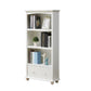 Modern Standard Bookshelf Wooden White Bookcase with Shelves