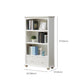 Modern Standard Bookshelf Wooden White Bookcase with Shelves