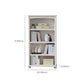 Modern Standard Bookshelf Wooden White Bookcase with Shelves