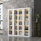Modern Closed Back Vertical Bookshelf Metal Bookcase for Office Clearhalo 'Bookcases' 'furn' 'furn_bookcases' 'Furniture' 'Office Furniture' 7724160