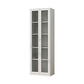Modern Closed Back Vertical Bookshelf Metal Bookcase for Office 26"L x 12"W x 71"H White Clearhalo 'Bookcases' 'furn' 'furn_bookcases' 'Furniture' 'Office Furniture' 7724170