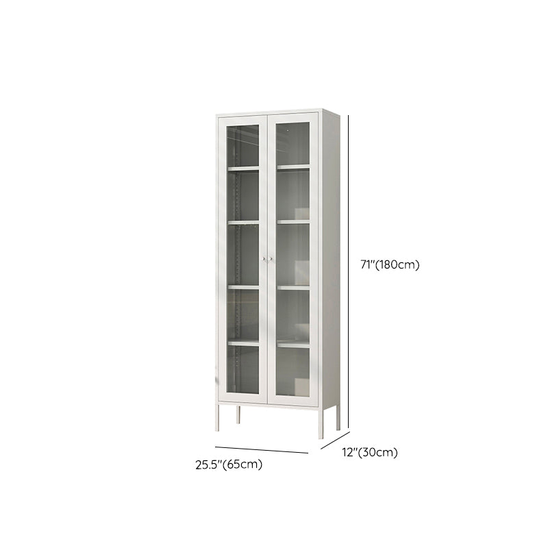 Modern Closed Back Vertical Bookshelf Metal Bookcase for Office Clearhalo 'Bookcases' 'furn' 'furn_bookcases' 'Furniture' 'Office Furniture' 7724187