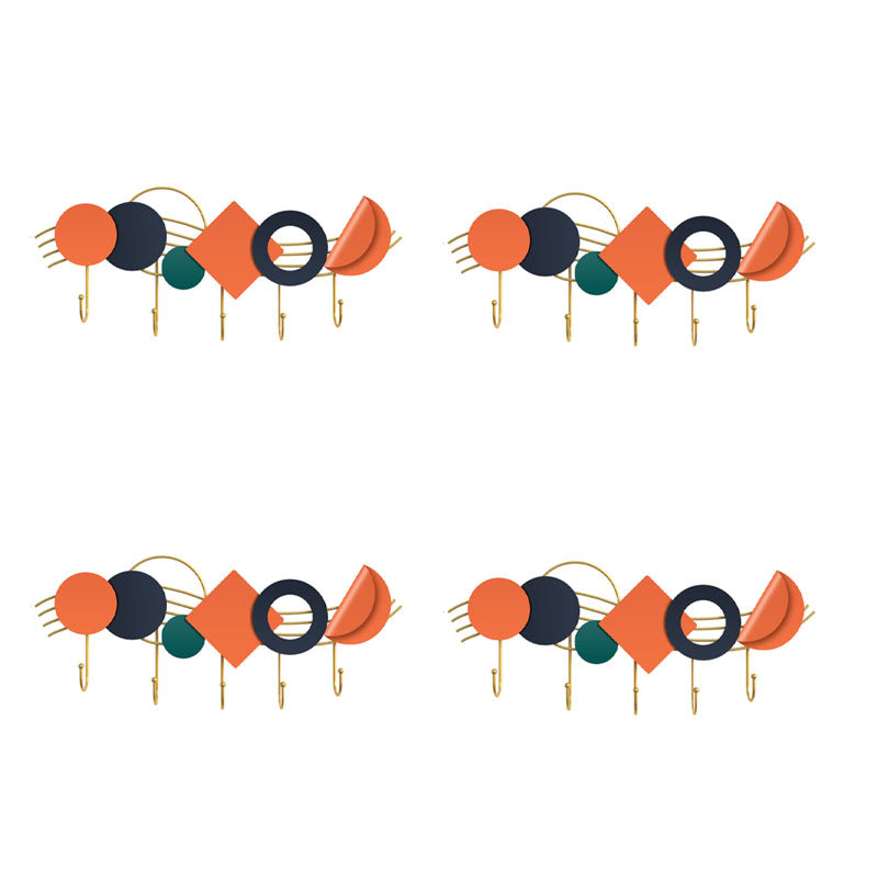 Appendiabiti a parete in metallo contemporanei a parete gancia con ganci