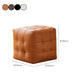 Modern Square Pouf Water Resistant Orange Pouf for Drawing Room Clearhalo 'furn' 'furn_ottomans_poufs' 'Furniture' 'Living Room Furniture' 'Ottomans & Poufs' 'ottomans_poufs' 7724379