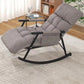Modern Style Lazy Sofa Chair Lounge Leisure Rocking Chair for Living Room Gray Black Clearhalo 'Chairs & Seating' 'furn' 'furn_rocking_chairs' 'Furniture' 'Living Room Furniture' 'Rocking Chairs' 'rocking_chairs' 7724418