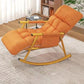 Modern Style Lazy Sofa Chair Lounge Leisure Rocking Chair for Living Room Orange Gold Clearhalo 'Chairs & Seating' 'furn' 'furn_rocking_chairs' 'Furniture' 'Living Room Furniture' 'Rocking Chairs' 'rocking_chairs' 7724420