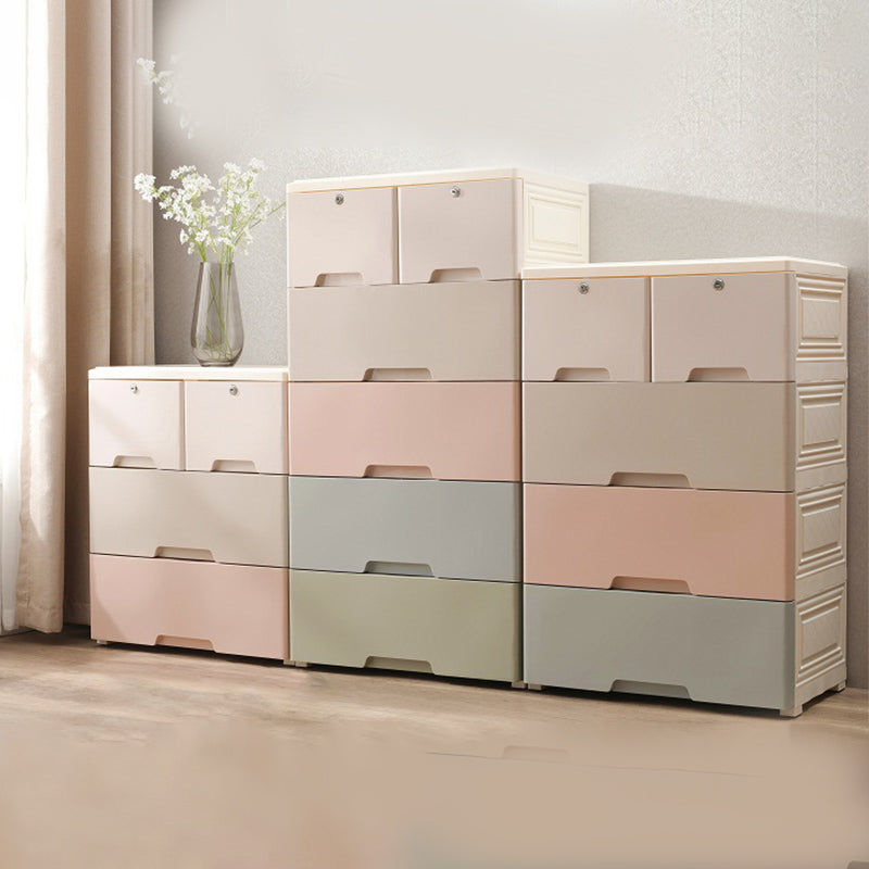 Bedroom Drawers Wardrobe Cabinet Modern Plastic Storage Cabinet Clearhalo 'Armoires & Wardrobes' 'armoires_wardrobes' 'Bedroom Furniture' 'furn' 'furn_armoires_wardrobes' 'Furniture' 7724590
