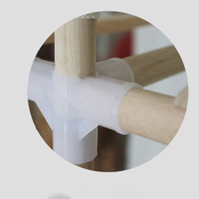 Armario de madera de armario de armario de estilo contemporáneo con varilla de prenda para el hogar