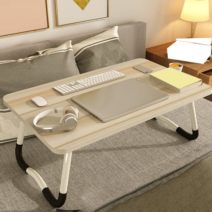 Table d'ordinateur portable de bureau de forme rectangulaire Bureau d'écriture en bois en blanc / noir / naturel