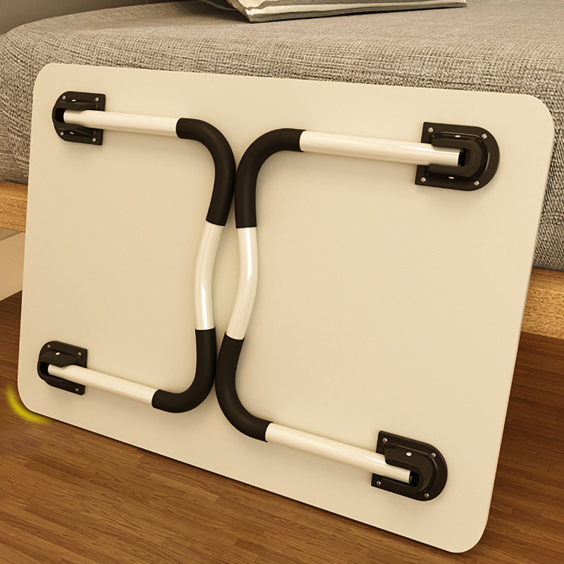 Table d'ordinateur portable de bureau de forme rectangulaire Bureau d'écriture en bois en blanc / noir / naturel