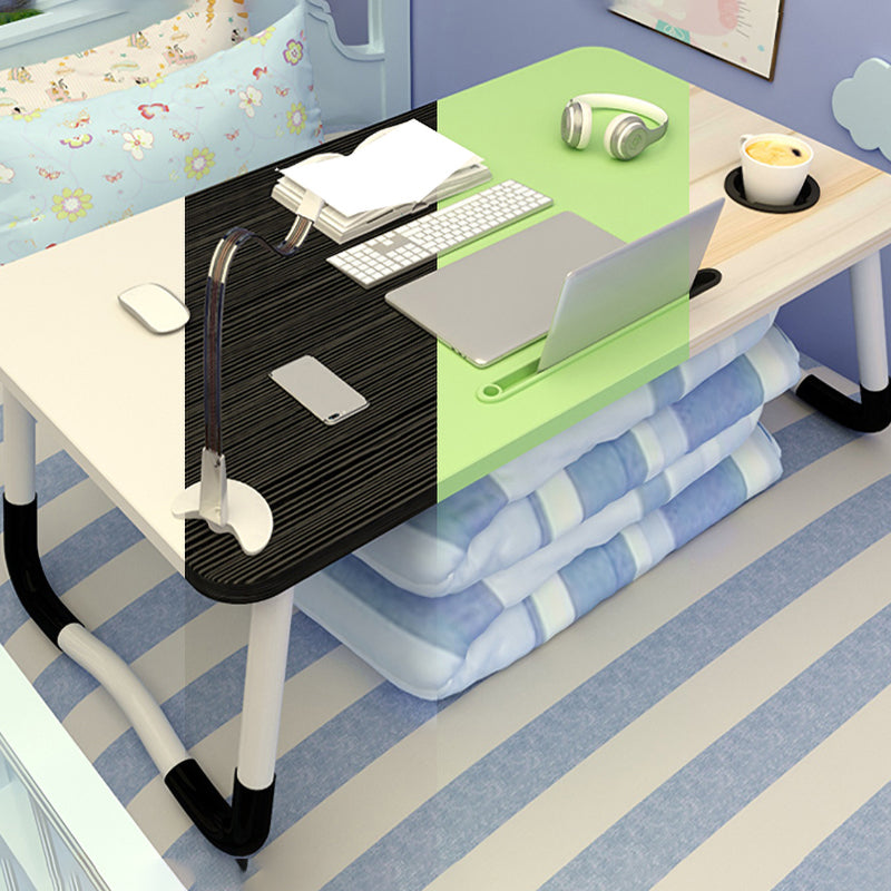 Table d'ordinateur portable de bureau de forme rectangulaire Bureau d'écriture en bois en blanc / noir / naturel