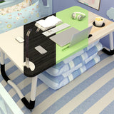 Table d'ordinateur portable de bureau de forme rectangulaire Bureau d'écriture en bois en blanc / noir / naturel