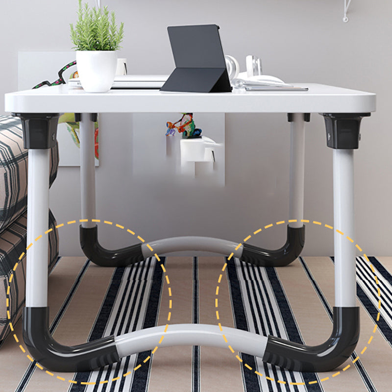 Table d'ordinateur portable de bureau de forme rectangulaire Bureau d'écriture en bois en blanc / noir / naturel