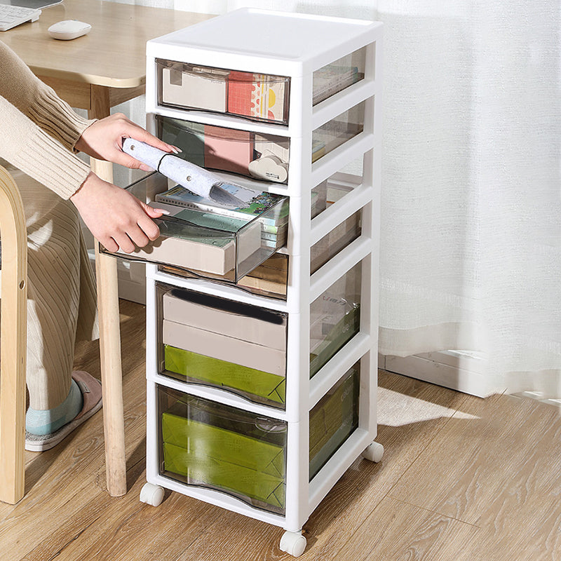 Vertical Transparent Filing Cabinet Modern Plastic Drawers File Cabinet