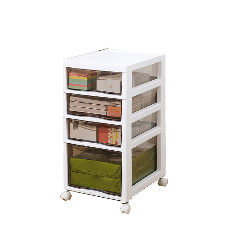 Vertical Transparent Filing Cabinet Modern Plastic Drawers File Cabinet