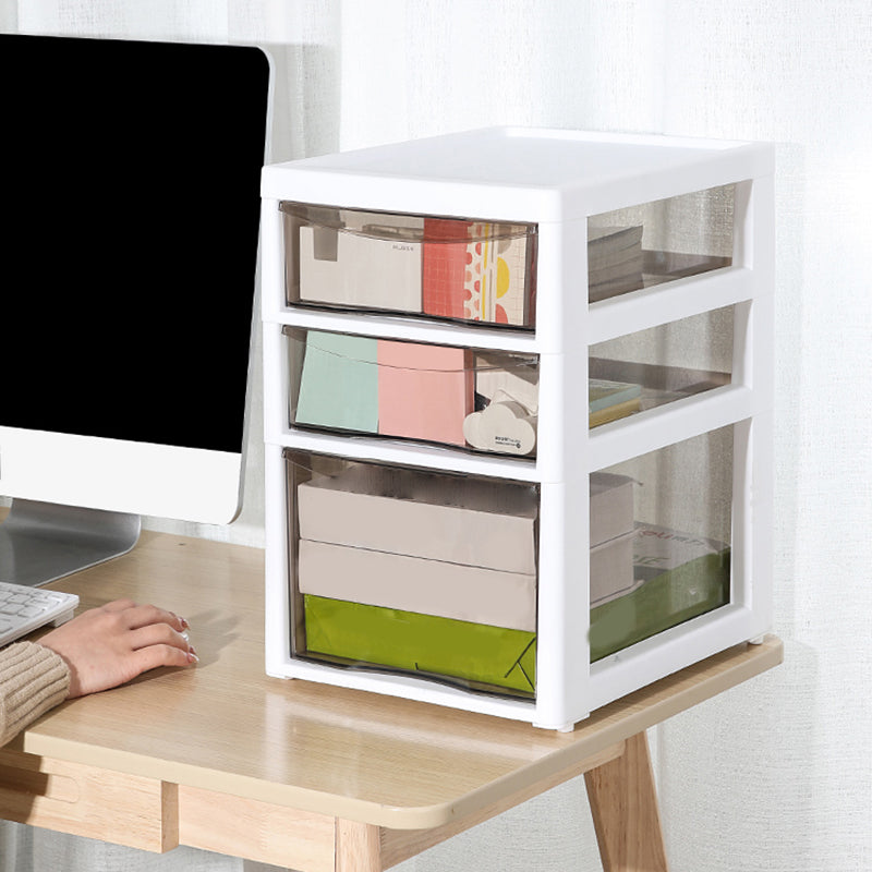 Vertical Transparent Filing Cabinet Modern Plastic Drawers File Cabinet