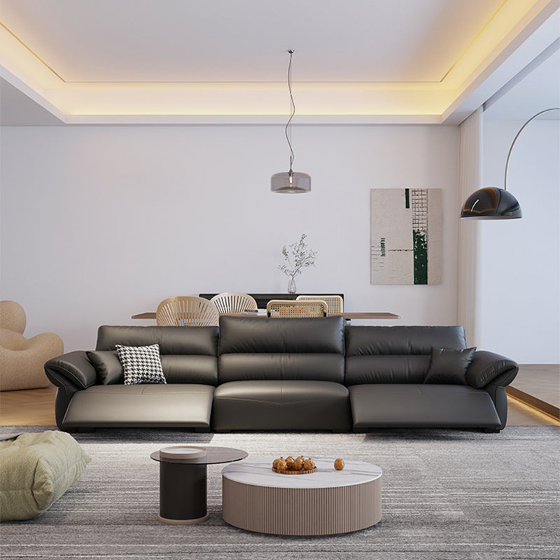 Scratch Resistant Power - Push Button Pillow Top Arm Genuine Leather Sofa Clearhalo 'furn' 'furn_sofas' 'Furniture' 'Living Room Furniture' 'Sofa' 'sofas' 7729785