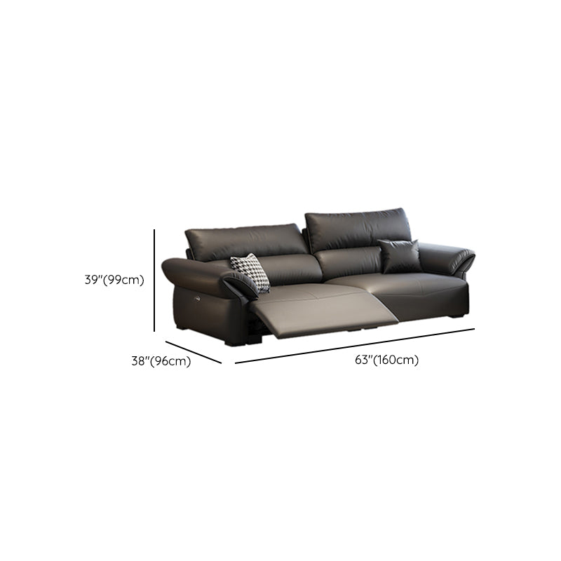 Scratch Resistant Power - Push Button Pillow Top Arm Genuine Leather Sofa Clearhalo 'furn' 'furn_sofas' 'Furniture' 'Living Room Furniture' 'Sofa' 'sofas' 7729799