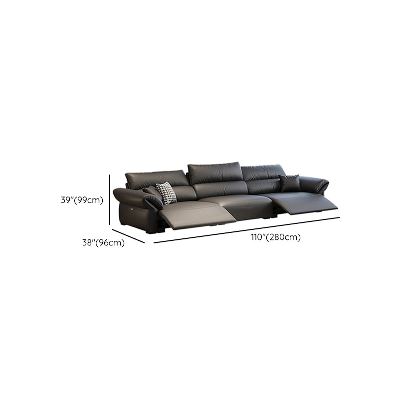 Scratch Resistant Power - Push Button Pillow Top Arm Genuine Leather Sofa Clearhalo 'furn' 'furn_sofas' 'Furniture' 'Living Room Furniture' 'Sofa' 'sofas' 7729802