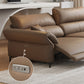 Pillow Top Arm Power - Push Button Scratch Resistant Genuine Leather Sofa