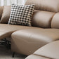 Pillow Top Arm Power - Push Button Scratch Resistant Genuine Leather Sofa