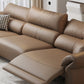 Pillow Top Arm Power - Push Button Scratch Resistant Genuine Leather Sofa