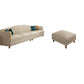 Glam Solid Wood Genuine Leather Tufted Split-Back Sofa for Living Room 4-Seater Sofa with Ottoman Clearhalo 'furn' 'furn_sofas' 'Furniture' 'Living Room Furniture' 'Sofa' 'sofas' 7729845