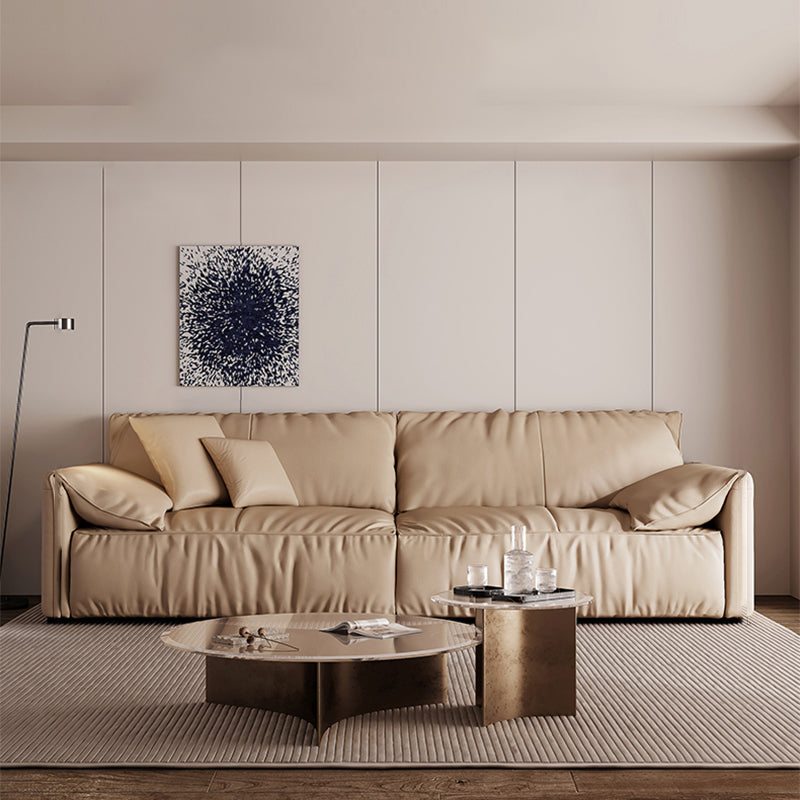 Véritable cuir à 2 places Couleur solide Siège serré Pilonner le bras de haut du bras