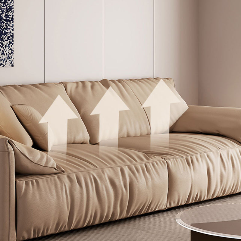 Véritable cuir à 2 places Couleur solide Siège serré Pilonner le bras de haut du bras