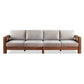 Storage No Distressing Tight Seat Square Arm Wood Solid Color Sofa