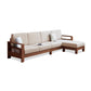 Storage No Distressing Tight Seat Square Arm Wood Solid Color Sofa
