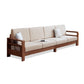 Storage No Distressing Tight Seat Square Arm Wood Solid Color Sofa