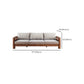 Storage No Distressing Tight Seat Square Arm Wood Solid Color Sofa