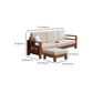 Storage No Distressing Tight Seat Square Arm Wood Solid Color Sofa