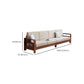 Storage No Distressing Tight Seat Square Arm Wood Solid Color Sofa