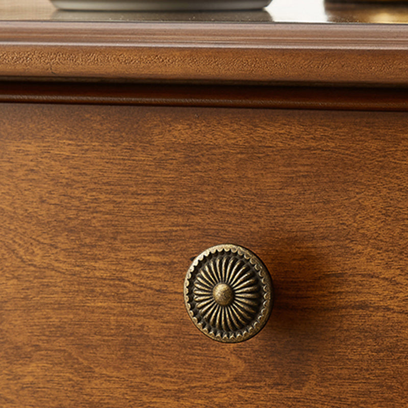 Solid Wood Cocktail Table with Shelf and Drawers Mid-Century Modern Clearhalo 'Coffee & Accent Tables' 'Coffee Tables' 'coffee_tables' 'furn' 'furn_coffee_tables' 'Furniture' 'Living Room Furniture' 7730191