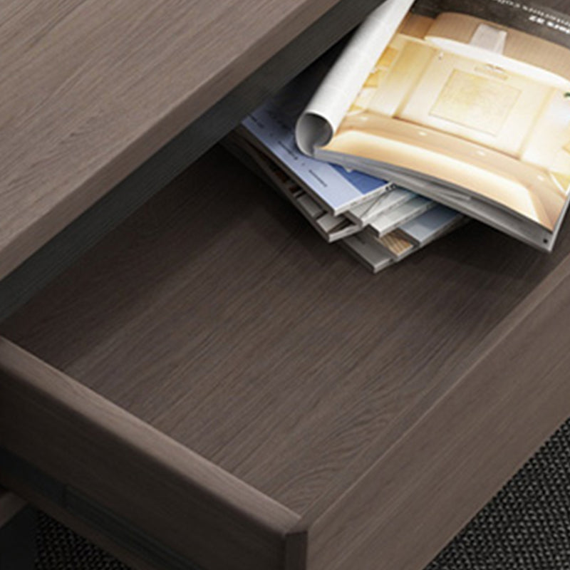 Modern 4 Legs Rectangle Cocktail Table in Wood with a Drawers Clearhalo 'Coffee & Accent Tables' 'Coffee Tables' 'coffee_tables' 'furn' 'furn_coffee_tables' 'Furniture' 'Living Room Furniture' 7730238