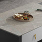 Contemporary Cocktail Table White 4 Legs Stone Top Coffee Table