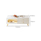 Glam Rectangle Solid Wood Coffee Table 4 Legs with 4 Drawers
