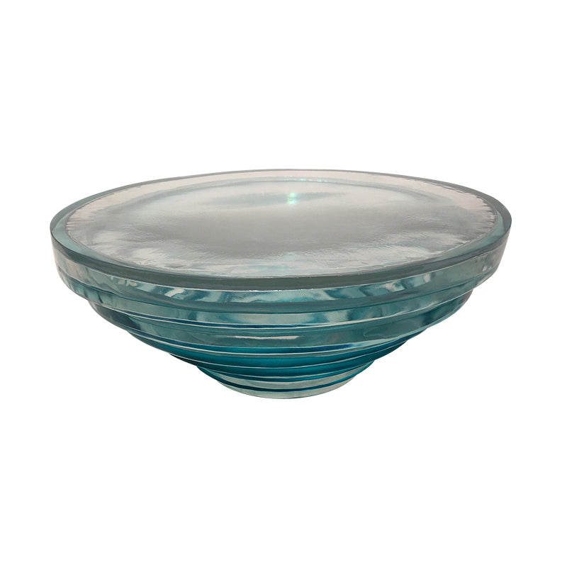 Resin Coffee or End Table Contemporary Round Top with Solid Base 41.5"L x 41.5"W x 16"H Sky Blue Clearhalo 'Coffee & Accent Tables' 'Coffee Tables' 'coffee_tables' 'furn' 'furn_coffee_tables' 'Furniture' 'Living Room Furniture' 7730370